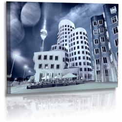 Architekturfotografie - Bilder - Düsseldorf - Stadt - Gehry Bauten