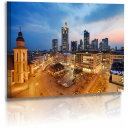 Architekturfotografie - Bilder - Frankfurt - Stadt - Skyline Acrylglas 60 cm  x  40 cm
