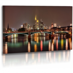 Architekturfotografie - Bilder - Frankfurt - Stadt - Skyline Acrylglas 70 cm  x  40 cm