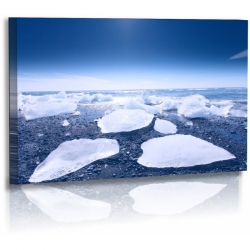 Naturbilder - Landschaft - Island - Bild - Gletscher - Eis - Strand - Meer