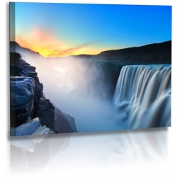 Naturbilder - Landschaft - Island - Bild - Wasserfall -...