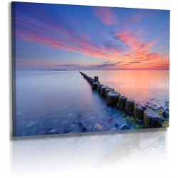 Naturbilder - Landschaft - Strand - Buhnen - Steine - Ostsee - Sonnenuntergang