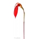 Naturbilder - Blumenfotos - Blume - Bild - Orchidee - Abstrakte Bilder - Rot - Weiss Acrylglas 60 cm  x  20 cm
