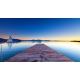 Naturbilder - Landschaft - Bild - Sonnenuntergang - Chiemsee - Strand - Steg - Wasser