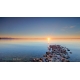 Naturbilder - Landschaft - Bild - Steine - Chiemsee - Sonnenuntergang - Wasser