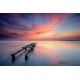Naturbilder - Landschaft - Italien - Bild - Meer - Steg - Sonnenuntergang