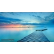 Naturbilder - Landschaft - Italien - Gardasee - Sonnenuntergang - Steg