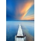 Naturbilder - Landschaft - Kroatien - Bild - Holz - Meer - Steg - Sonnenuntergang