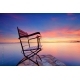 Naturbilder - Landschaft - Kroatien - Bild - Stuhl - Meer - Steg - Sonnenuntergang
