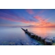 Naturbilder - Landschaft - Strand - Buhnen - Steine - Ostsee - Sonnenuntergang