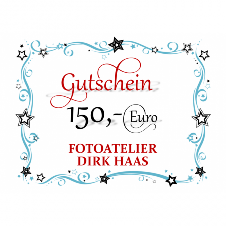 150,- Euro Geschenk Gutschein für alle Artikel im Shop