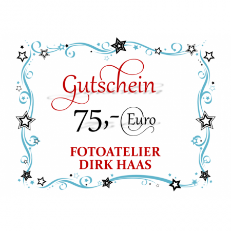 75,- Euro Geschenk Gutschein für alle Artikel im Shop