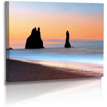 Naturbilder - Landschaft - Island - Bild - Meer - Strand - Steine - Felsen - Sonnenaufgang